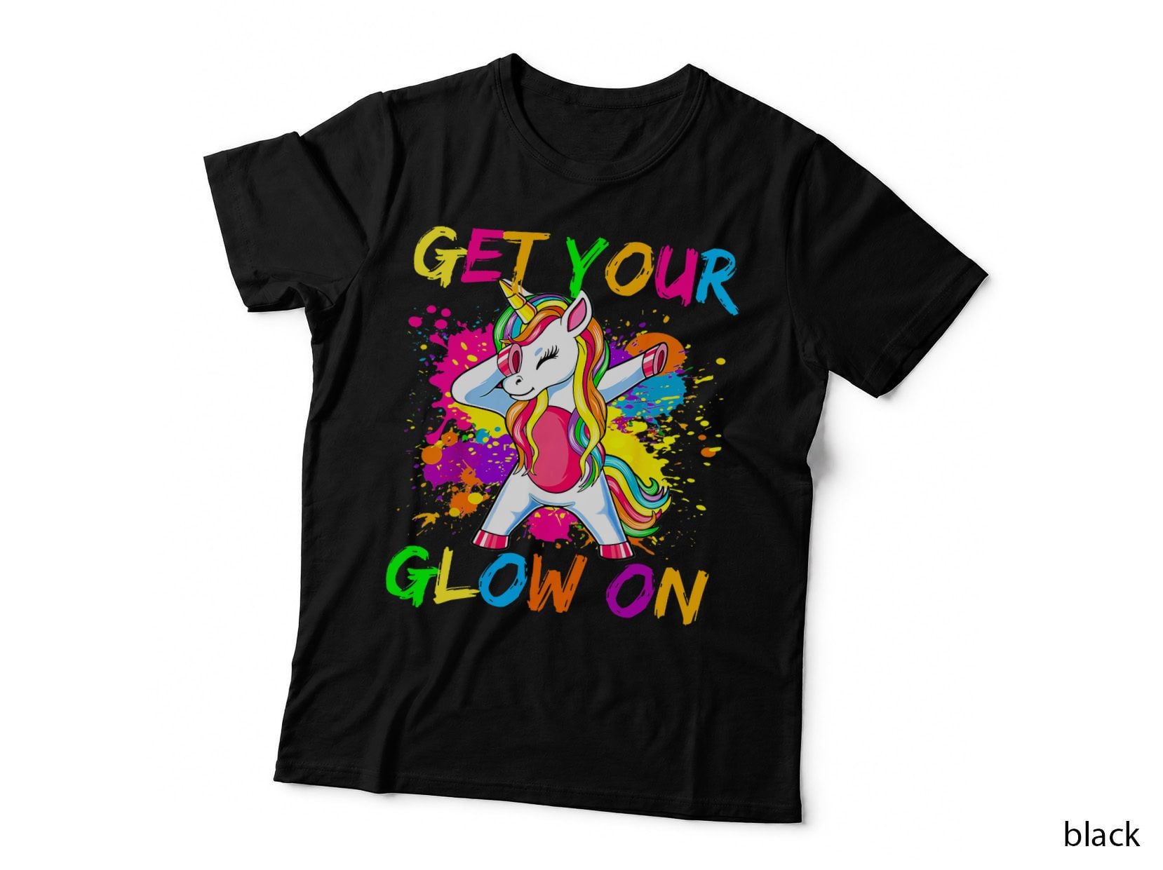 Unicorn for Kids and Adults, in Colors 80 Theme T-Shirt