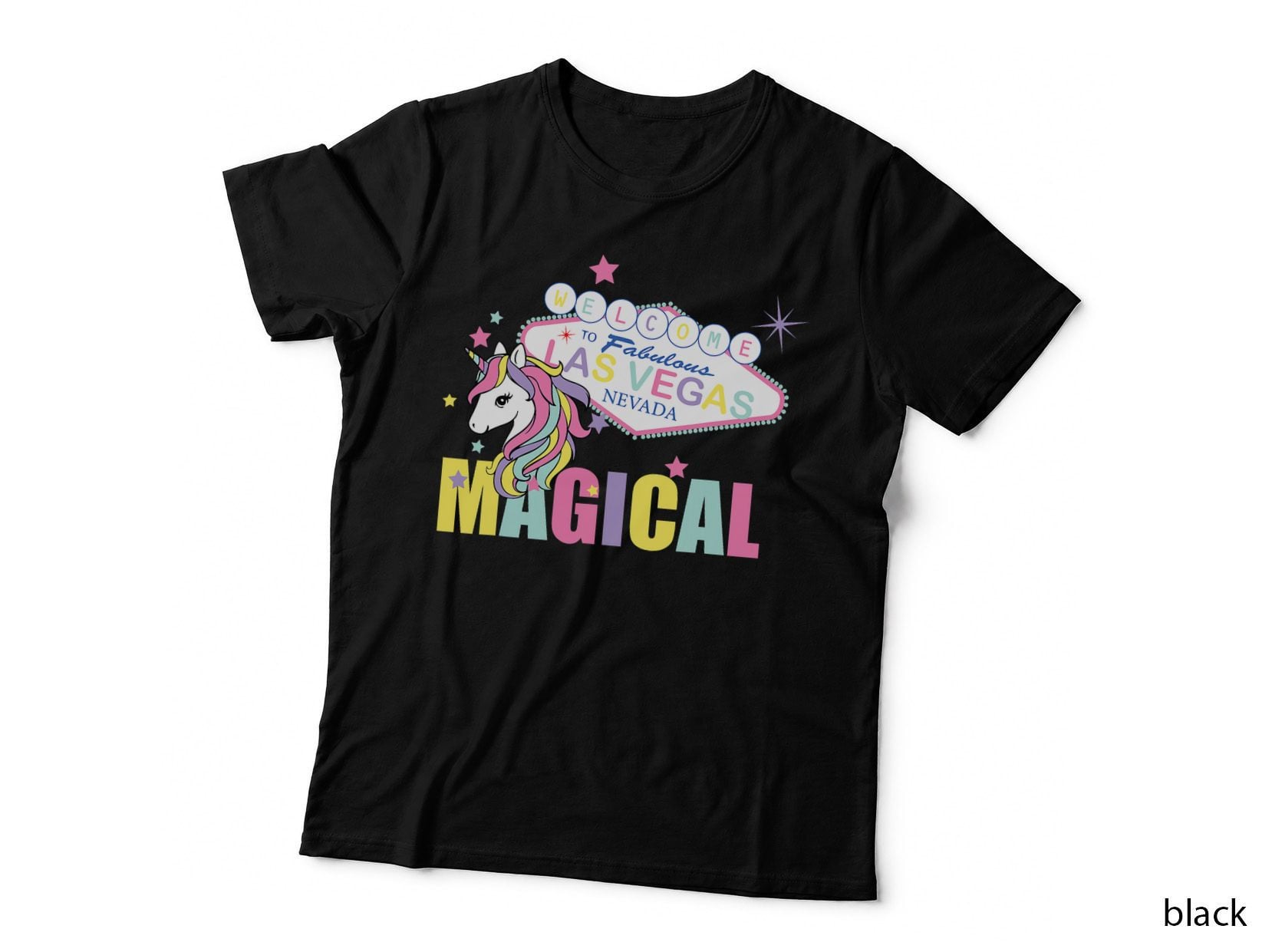 Welcome to Las Vegas Magical Unicorn T-Shirt
