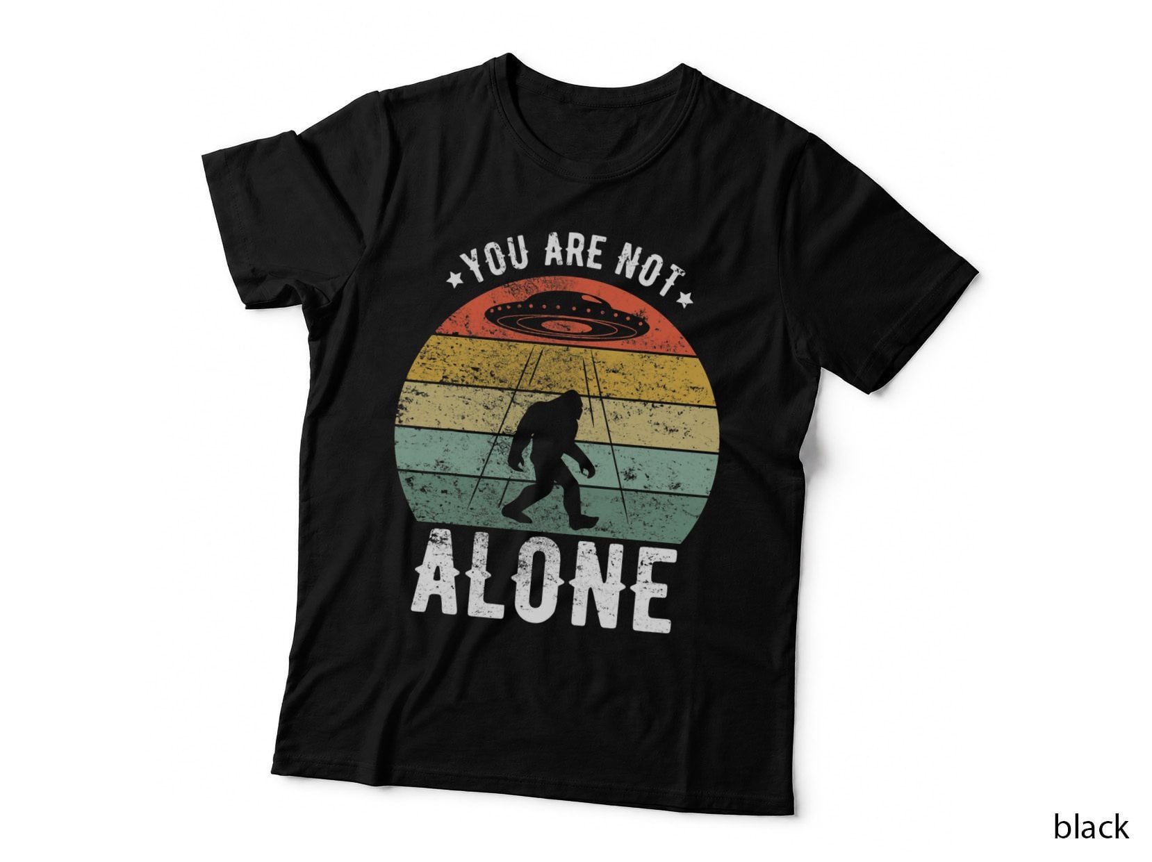 You Are Not Alone Bigfoot Karate Martial Arts Taekwondo T-Shirt