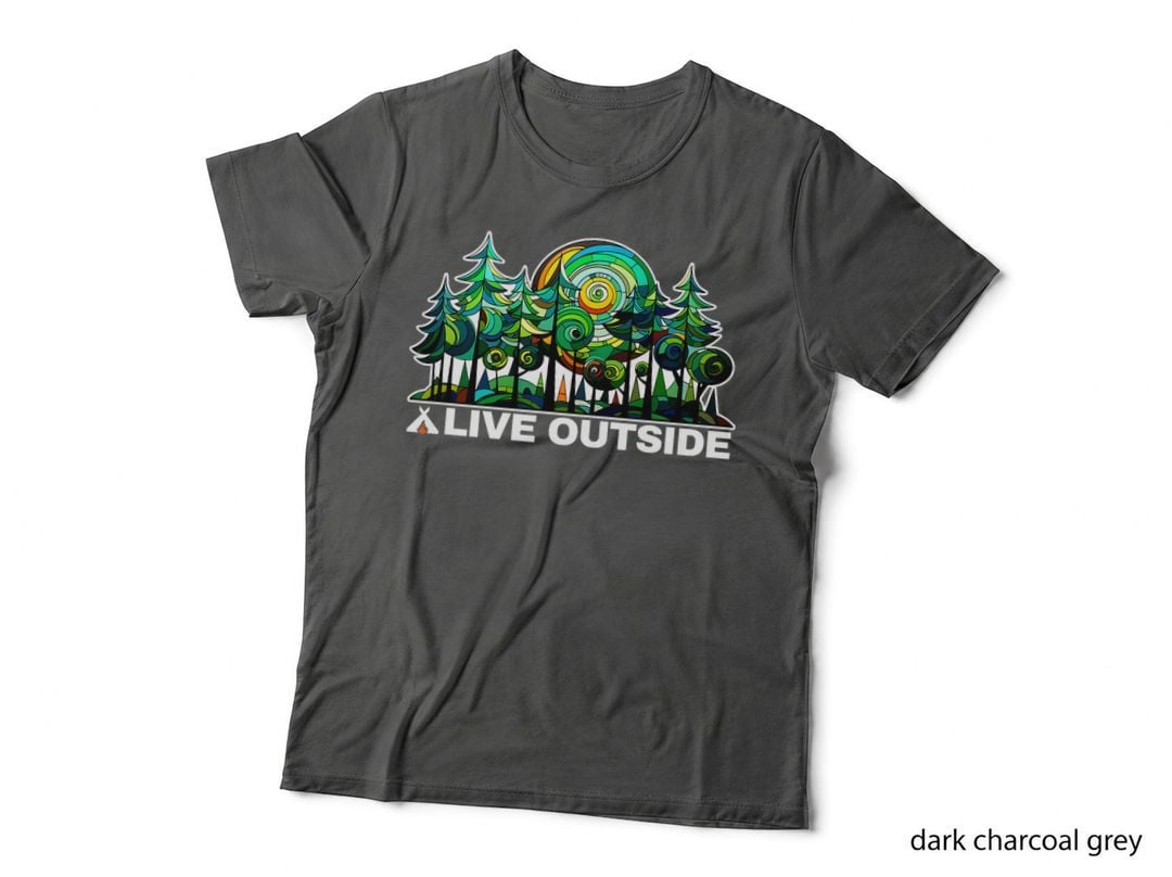 Colorful Trees Psychedelic Forest Design for Nature Lover T-Shirt