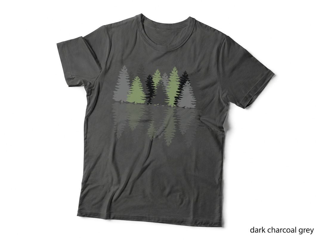 Forest Reflection Nature Trees Woods T-Shirt