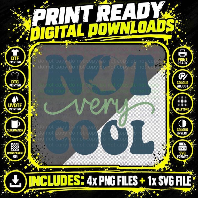 Not Very Cool Earth Day T-Shirt, Earth in Clouds Graphic Png SVG Digital Bundle