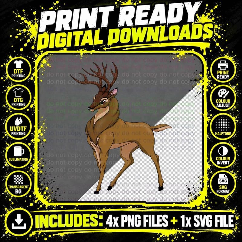 Prince of the Forest T-Shirt Png SVG Digital Bundle