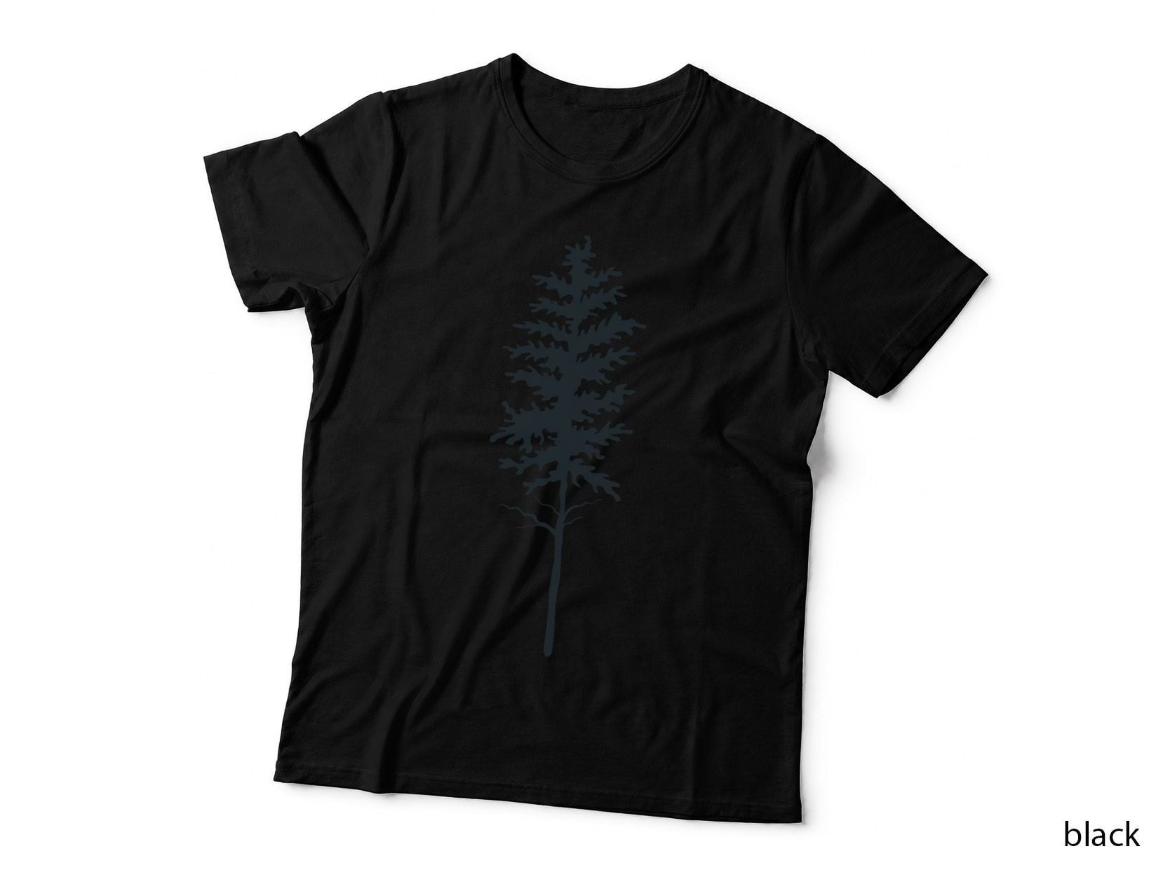 Tall Tree Silhouette Forest T-Shirt, Forest Graphic Tee, Forest Lover Shirt