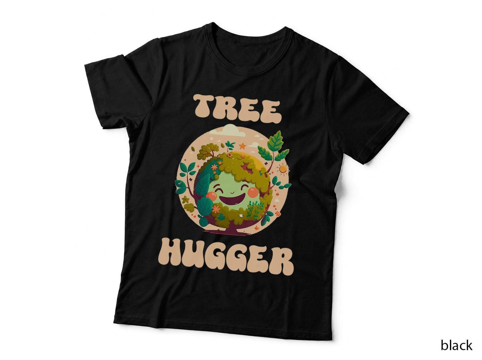 Tree Hugger T-Shirt, Nature Eco-Friendly Apparel, Earth Day Gift