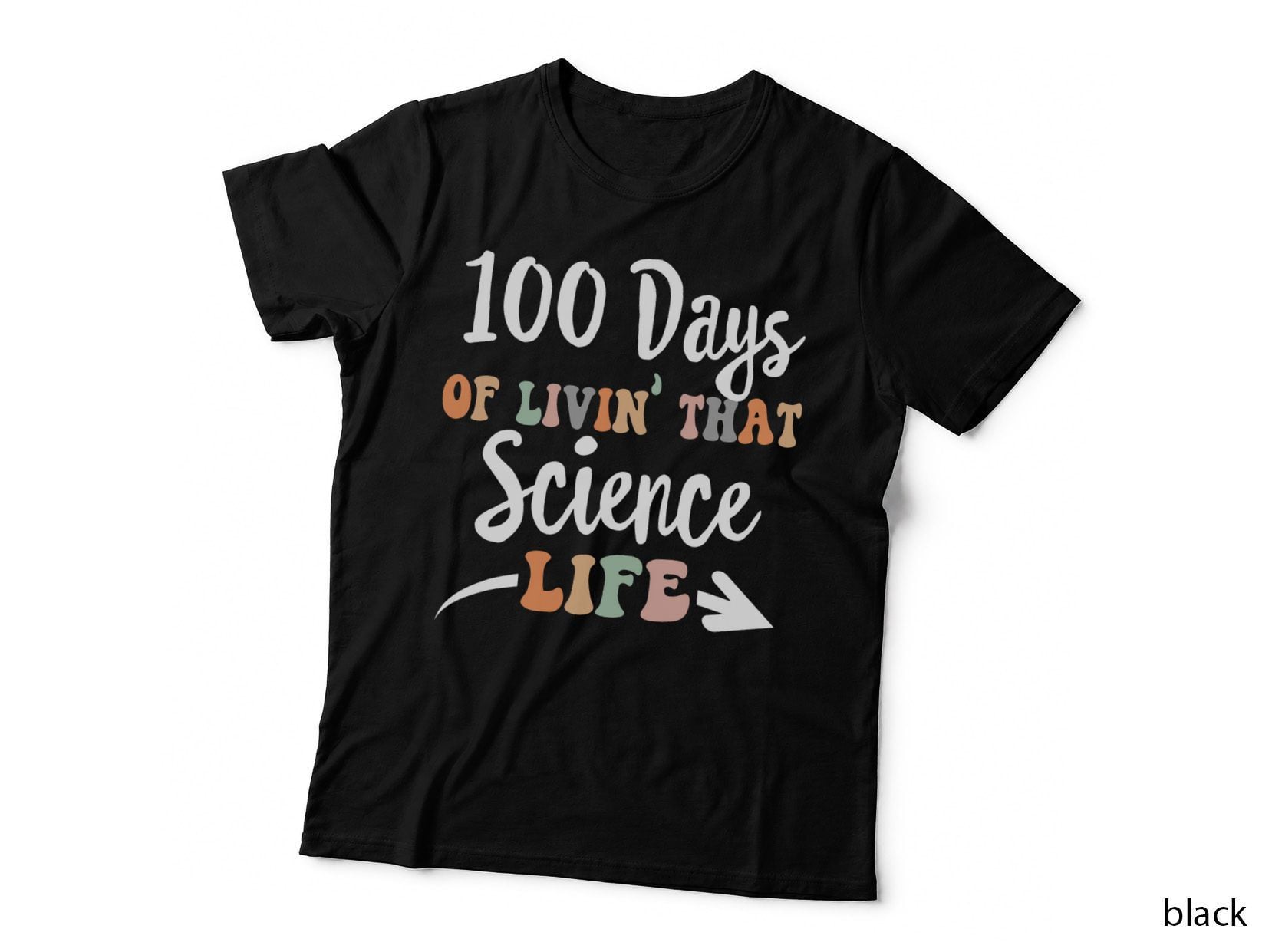 100 Days of Science 100th Day of School for STEM Teacher T-Shirt
