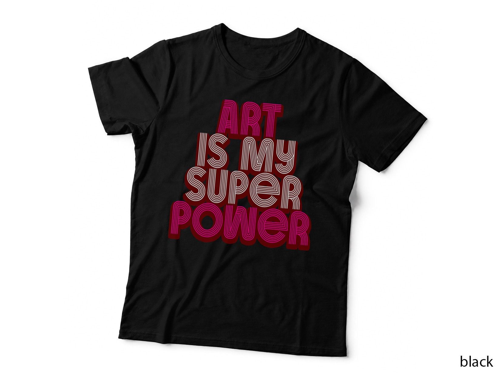 Art Funny Men Women Artist Teacher Superpower Painter T-Shirt