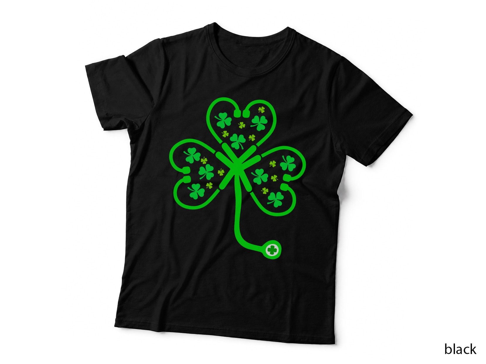 Awesome Shamrock Stethoscope Nurse Doctor St Patricks Day T-Shirt
