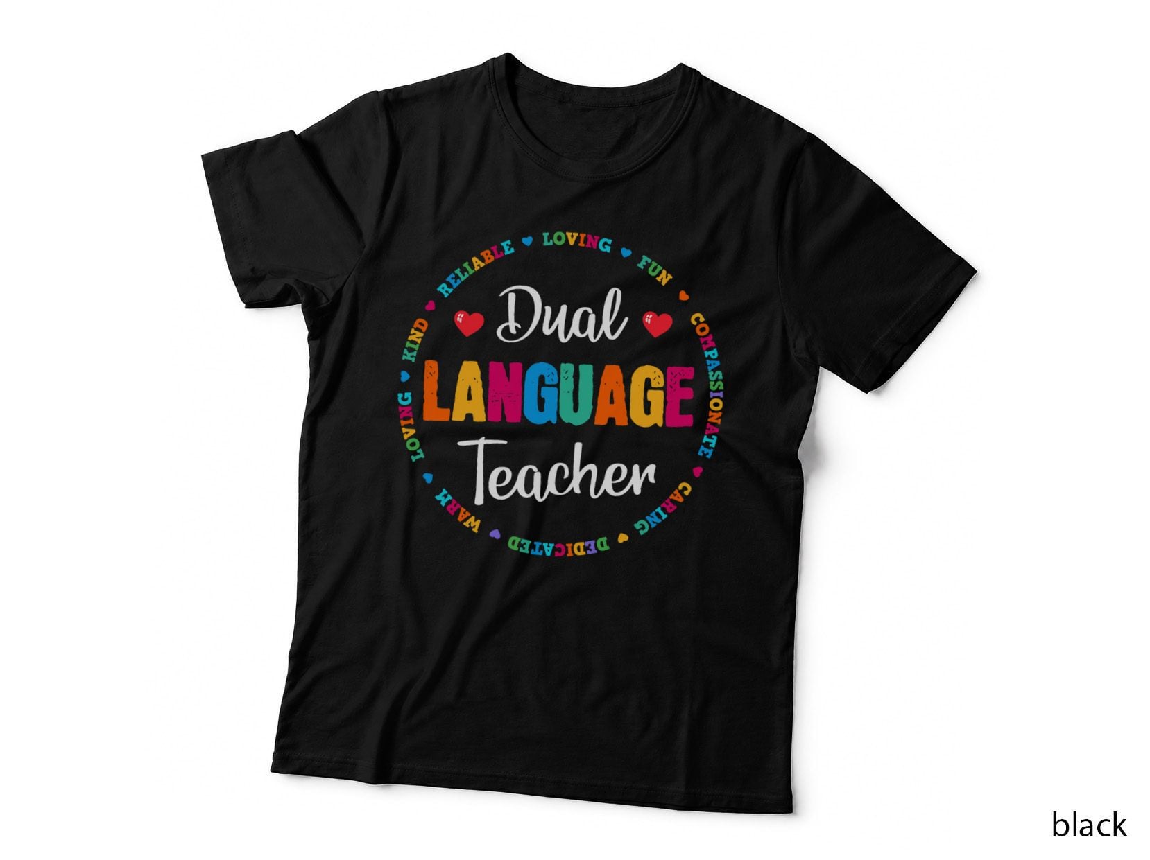 Back to School Squad Students Cute Dual Language Teacher T-Shirt