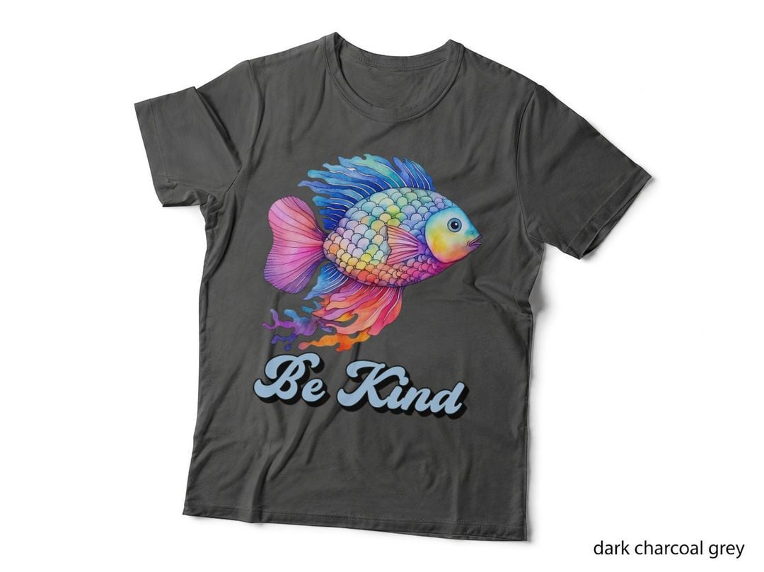 Be Kind Rainbow Fish Teacher Life Teaching Back to School T-Shirt