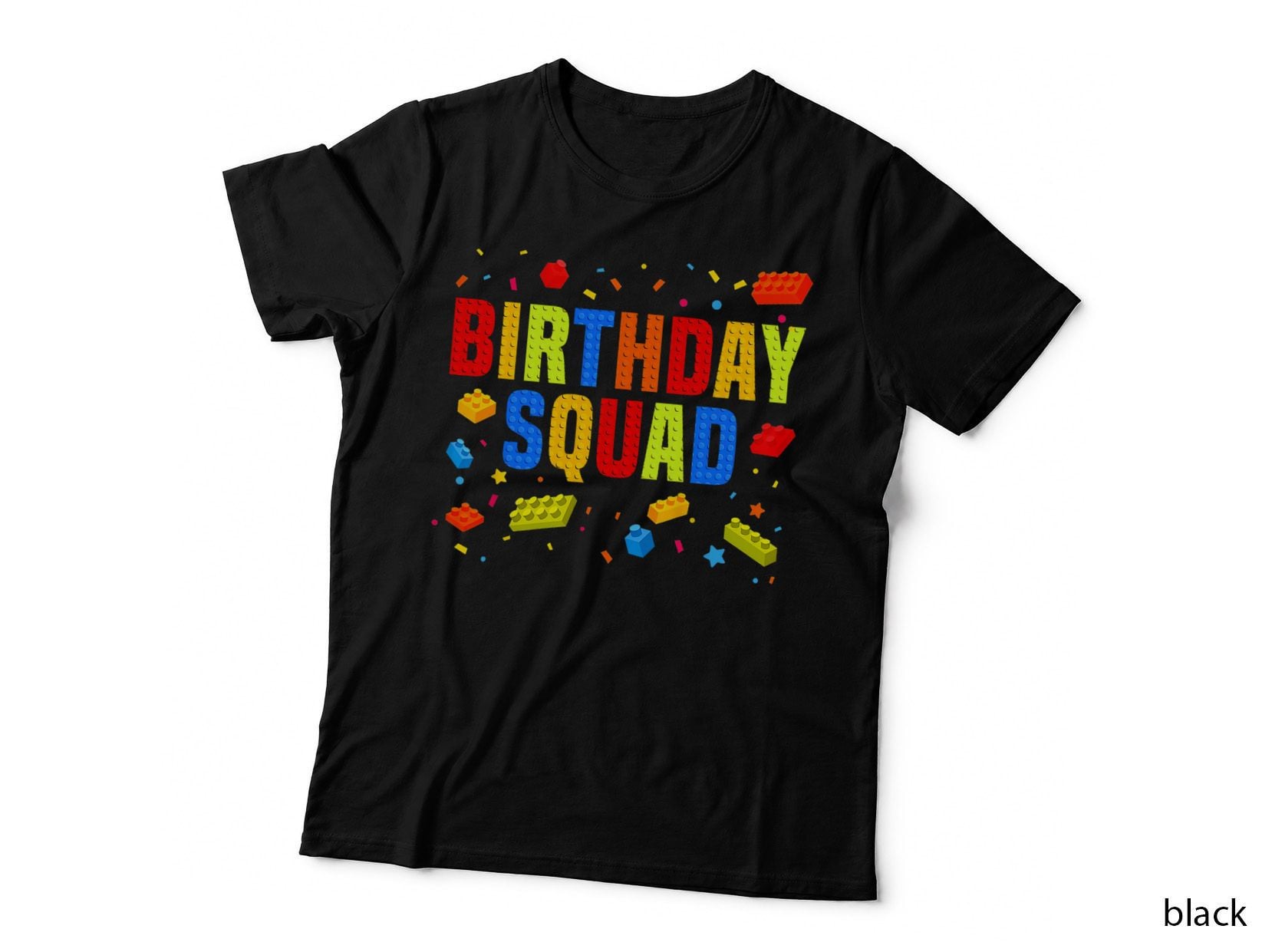 Brick Builder Funny Blocks Master Builder Birthday Squad T-Shirt