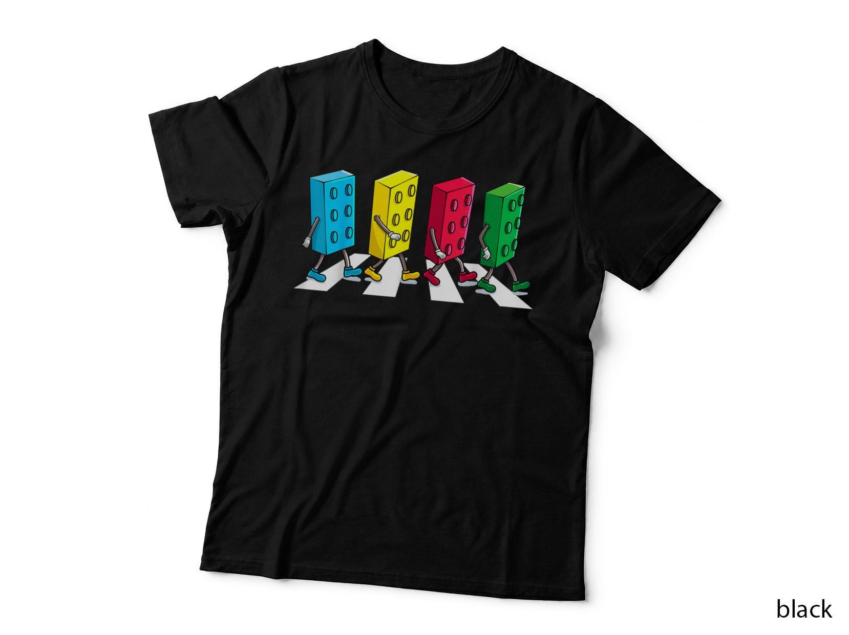 Building Blocks Crosswalk T-Shirt, Funny Brick Builder Tee