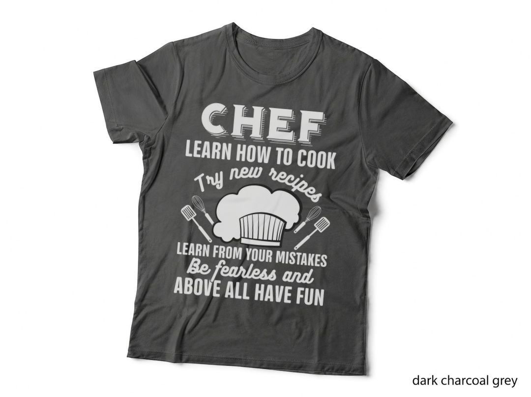 Chef Learn How to Cook Try New Recipes Learn from Your Heartbeat T-Shirt