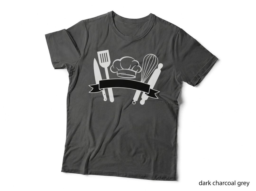 Chef's Kitchen Utensils T-Shirt, Trendy Graphic Tee, Funny Saying Shirt