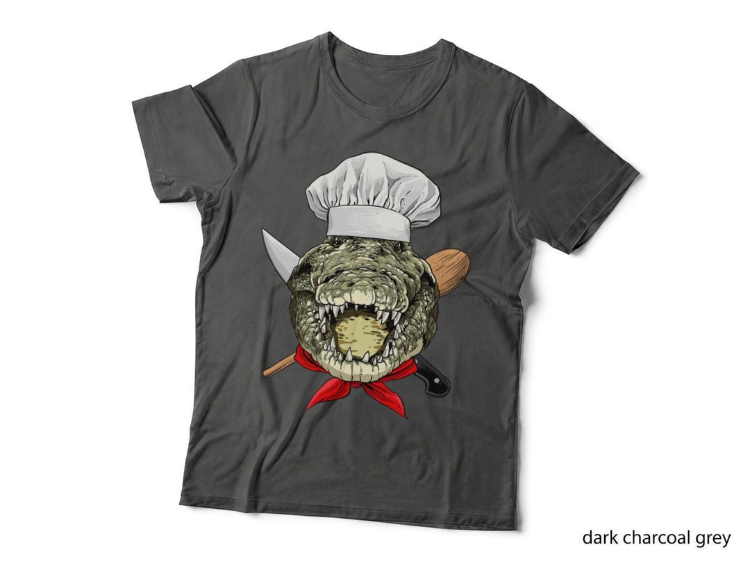 Crocodile Chef Reptile Crocodile Alligator, Cooking Lover T-Shirt