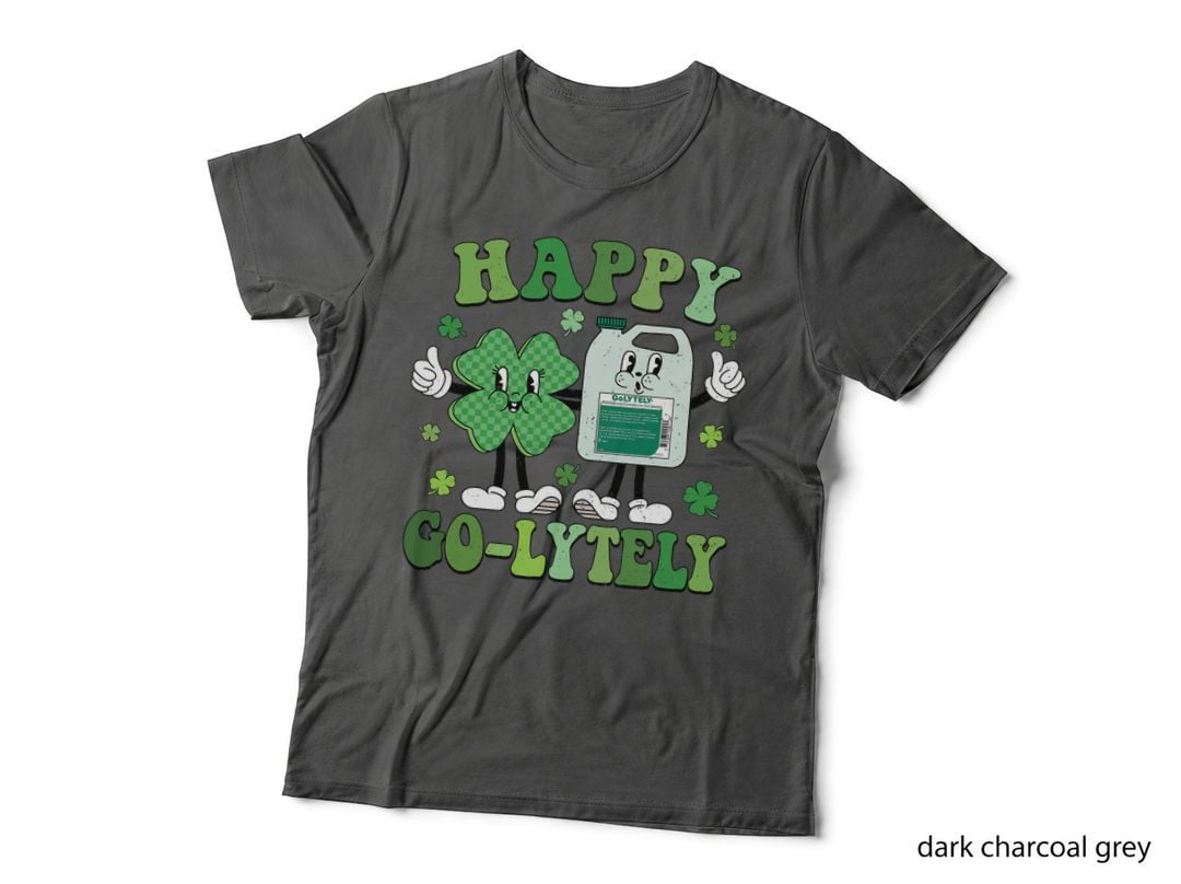 Cute Shamrock Happy Go-Lytely Funny Gi Nurse St Patricks Day T-Shirt