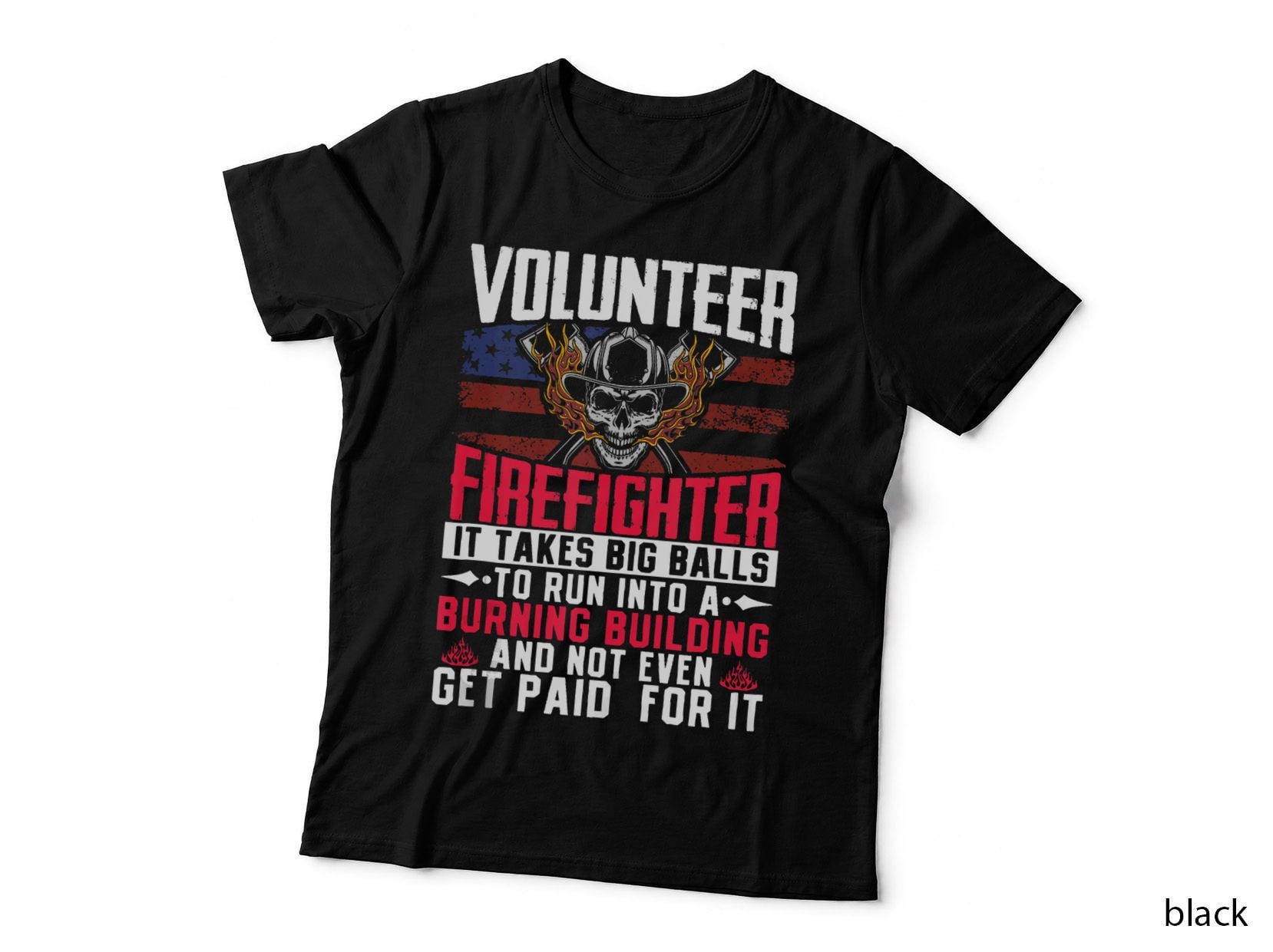 Fire Rescue Volunteer Firefighter Fireman, Firefighter Gift Tee