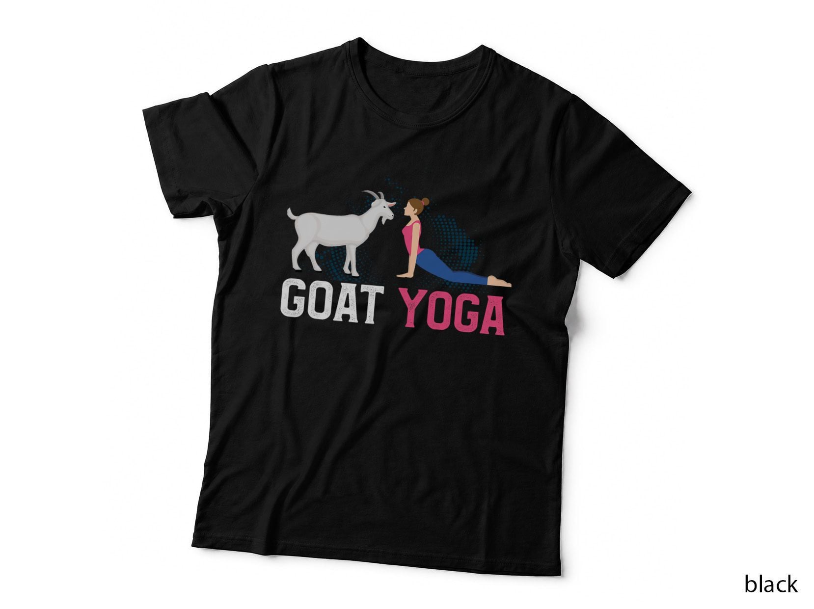 Funny Goat Woman Yoga Favorite Animal Goat Farmer Yogi Pose T-Shirt