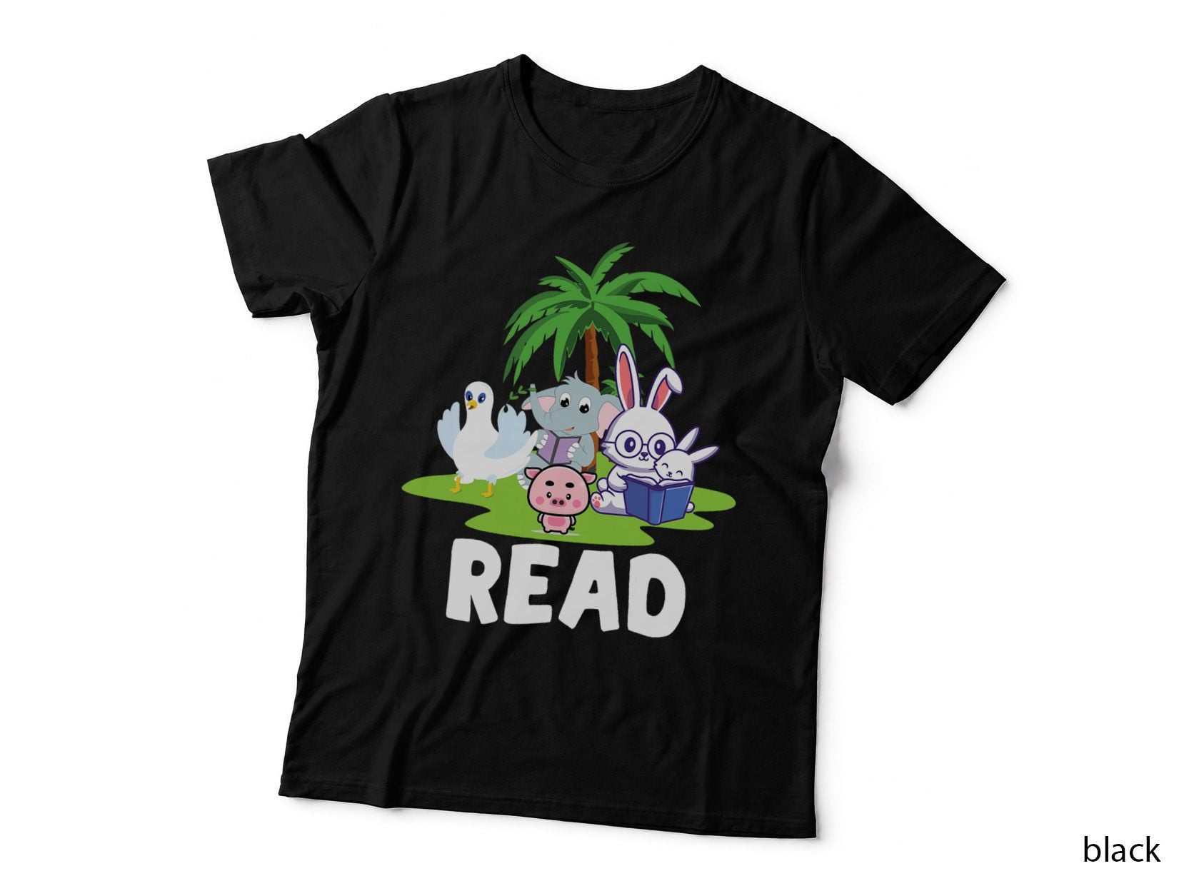 Funny Library Teacher Read Book Club Piggie Elephant Pigeons T-Shirt