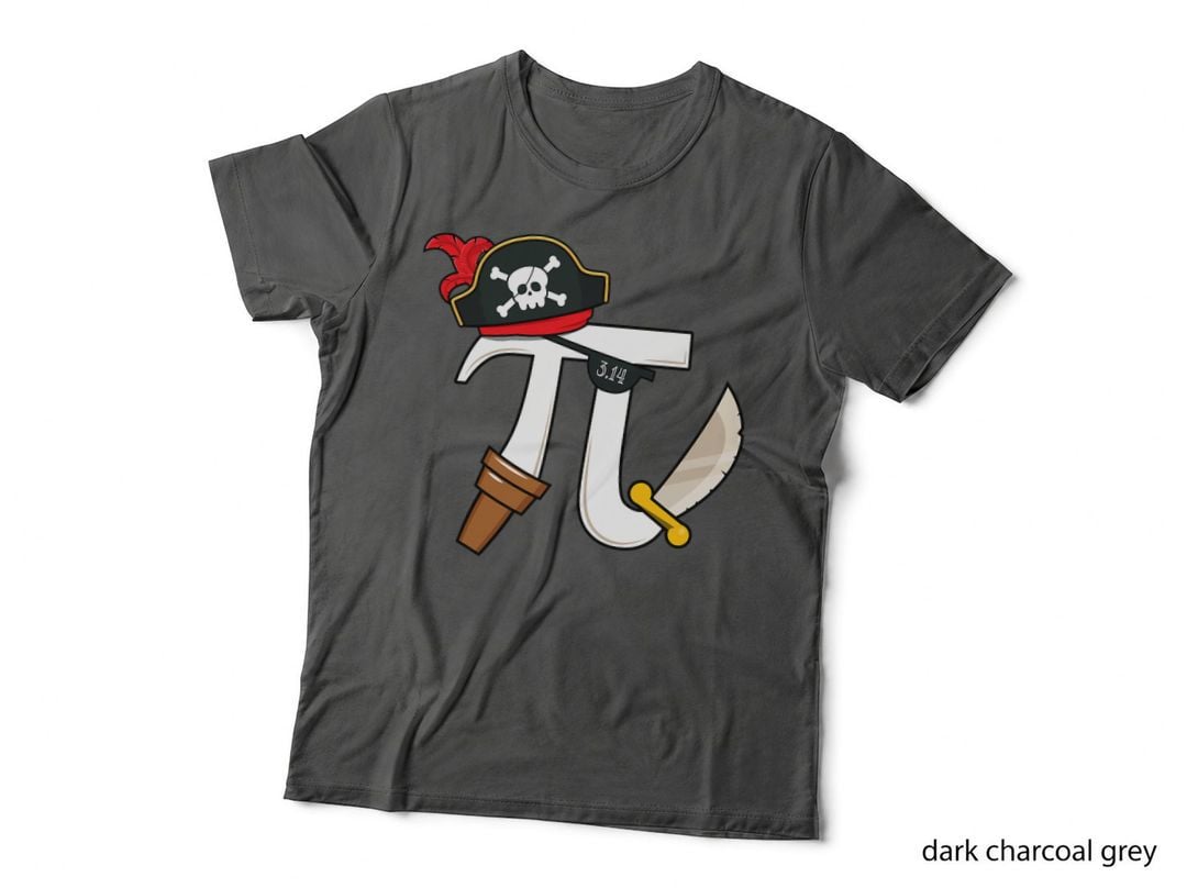 Funny Pi Rate Pirate Pi Day Boys Girls Science Math Teacher T-Shirt