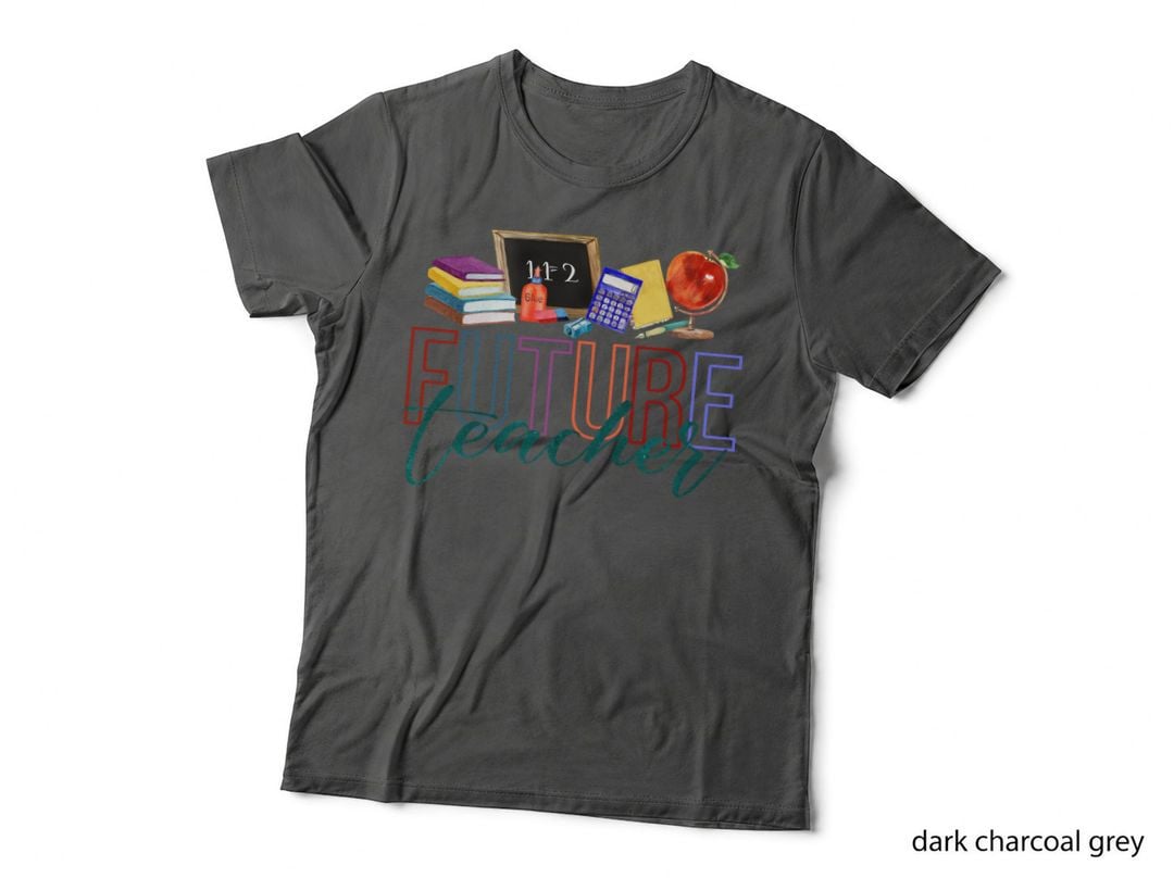 Future Teacher T-Shirt, School Supplies and Chalkboard Graphic Tee