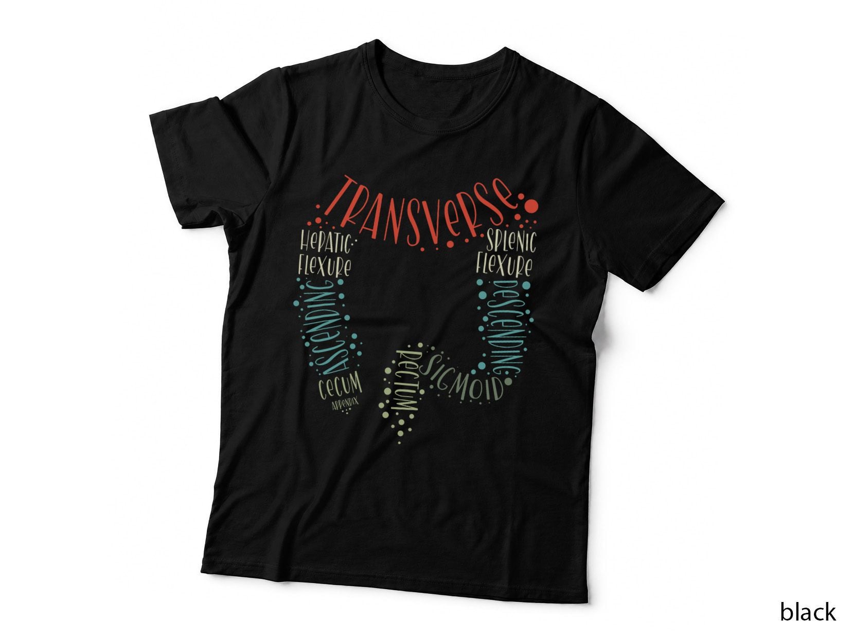 Gi Endoscopy Nurse Endo Tech Colonoscopy Colon Anatomy T-Shirt