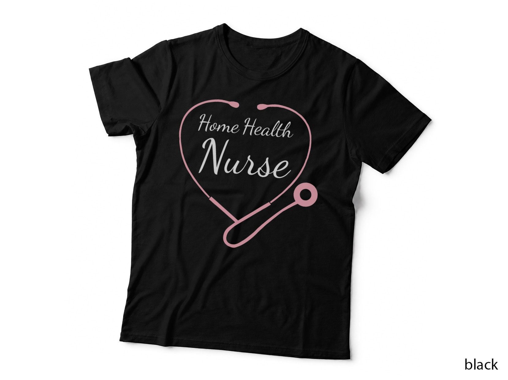 Home Health Nurse Cardiac Ekg Cvt Nursing Heart Beat Tech T-Shirt