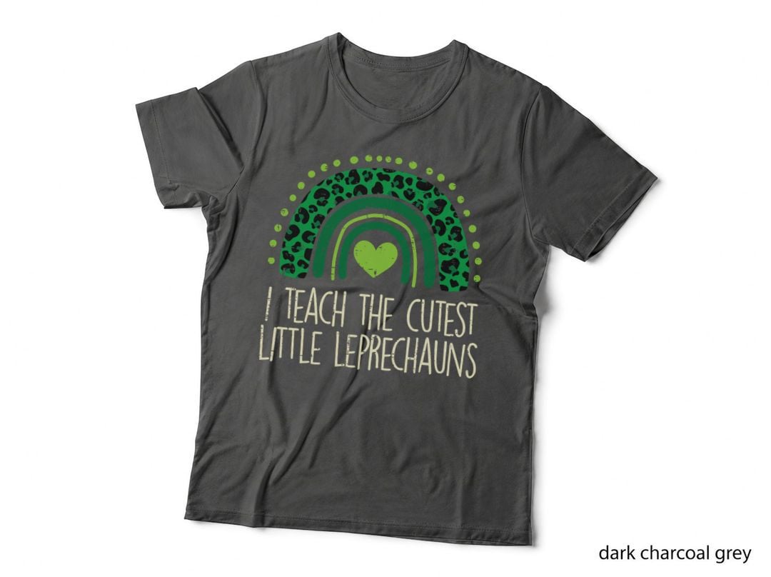 I Teach the Cutest Little Leprechaun St Patricks Day Teacher T-Shirt