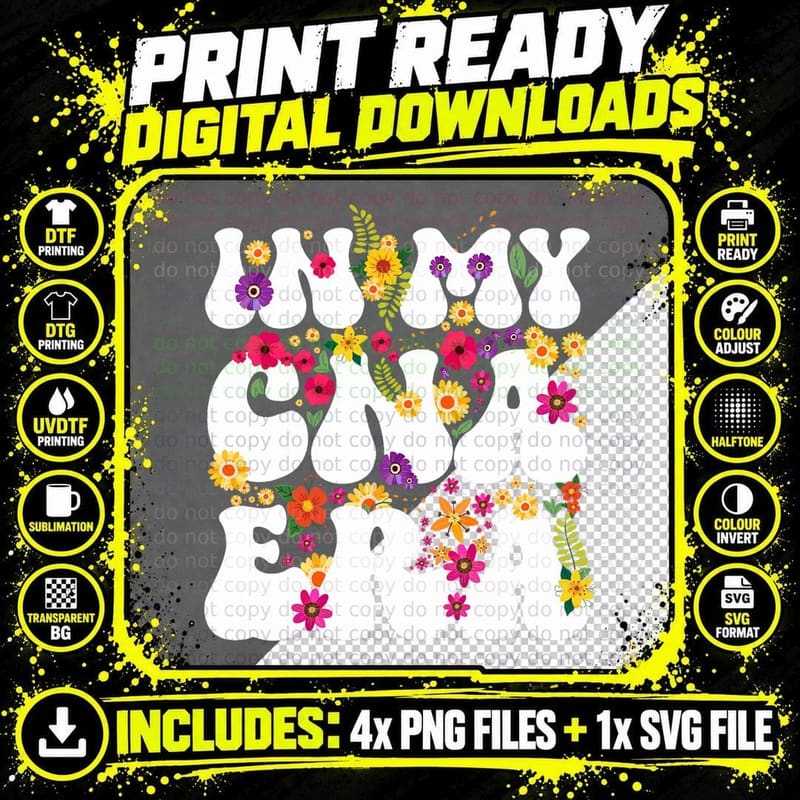 In My CNA Era Nurse Life Certified Nurse Assistant Png SVG Digital Bundle