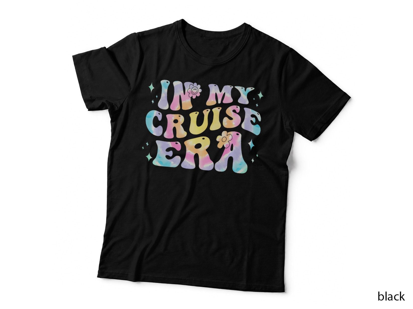 In My Cruise Era Groovy Tie Dye Teacher Student Funny Family T-Shirt