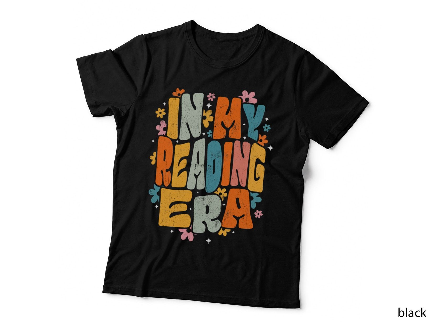 In My Reading Era Groovy Reader Librarian Teacher Book Lover T-Shirt