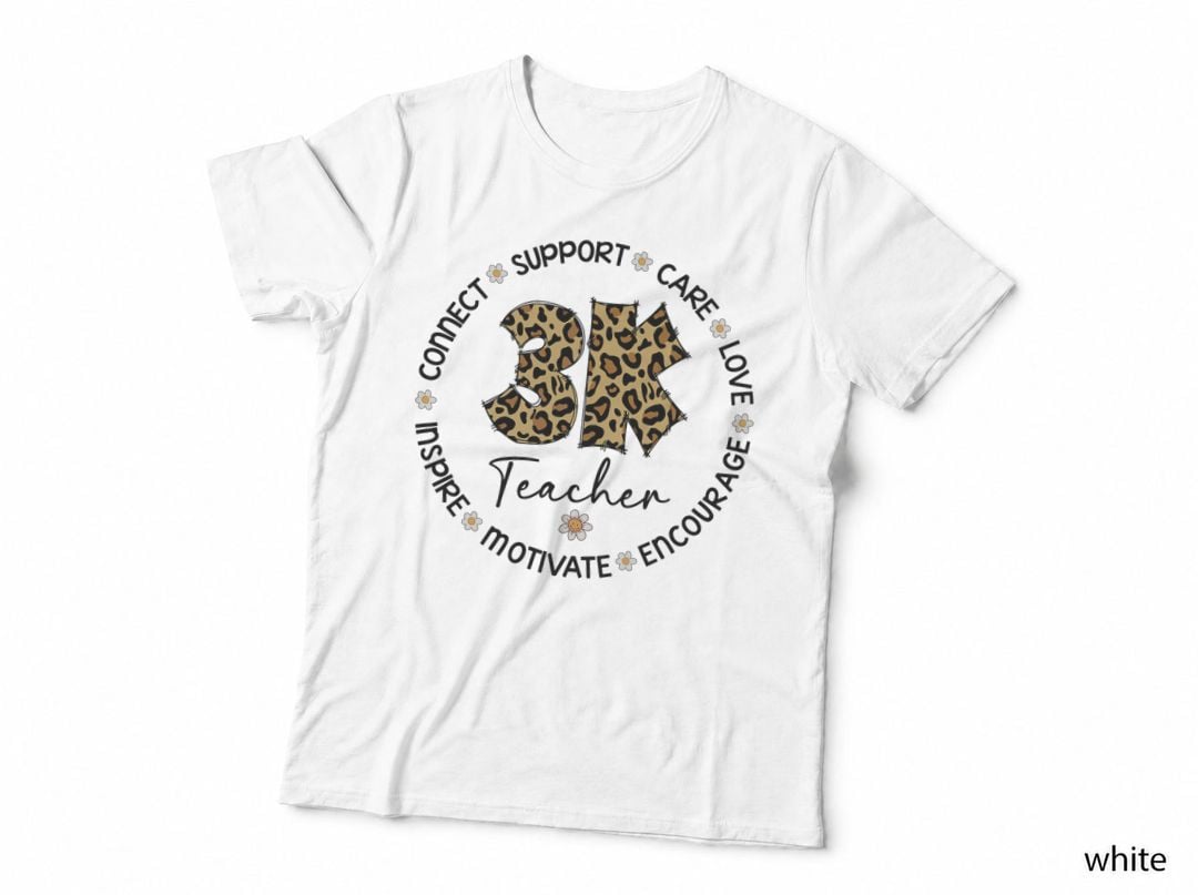 Leopard 3K Teacher Appreciation Week Back to School T-Shirt