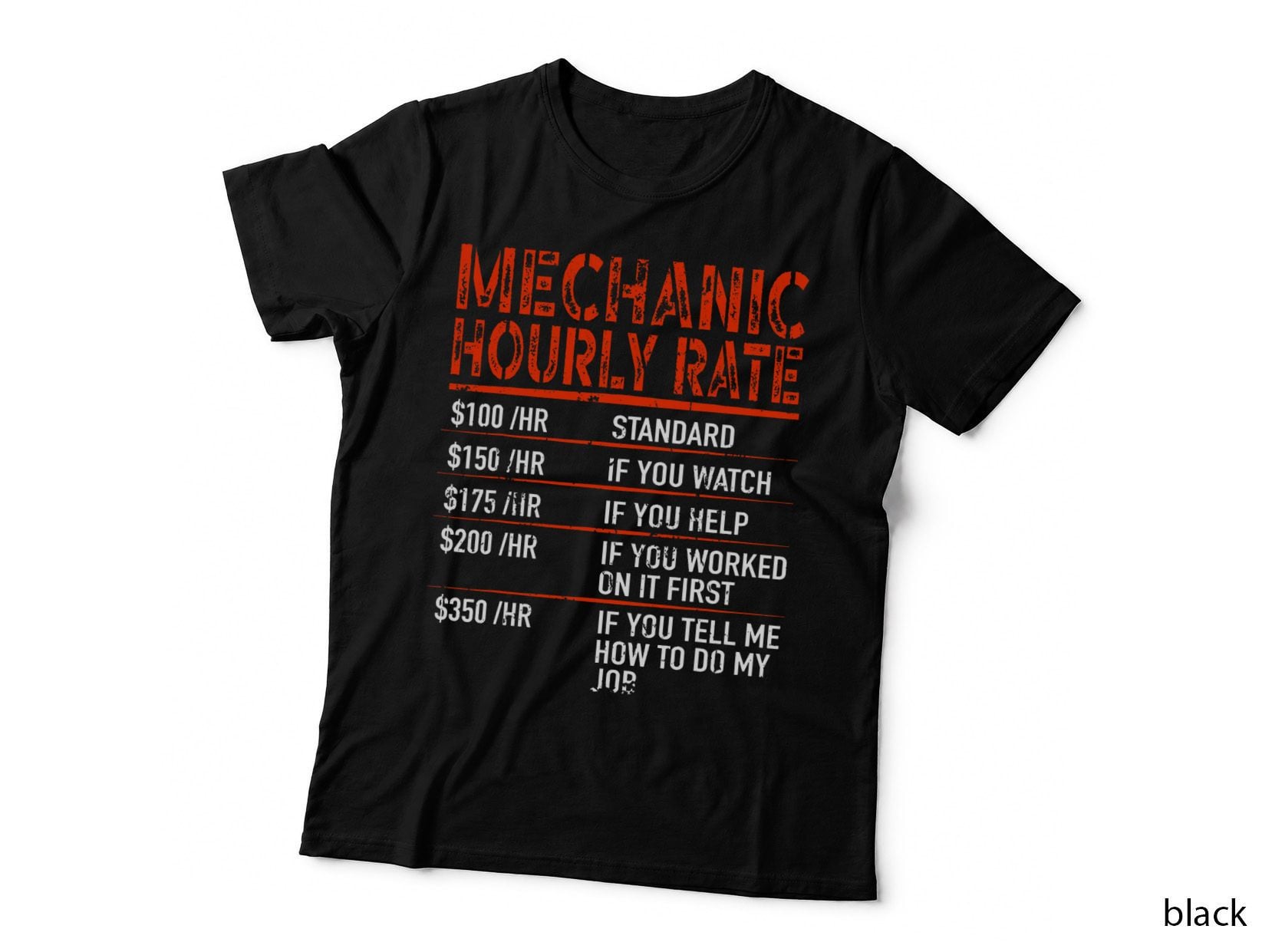 Mechanic Hourly Rate - Car Mechanic Auto Mechanic T-Shirt