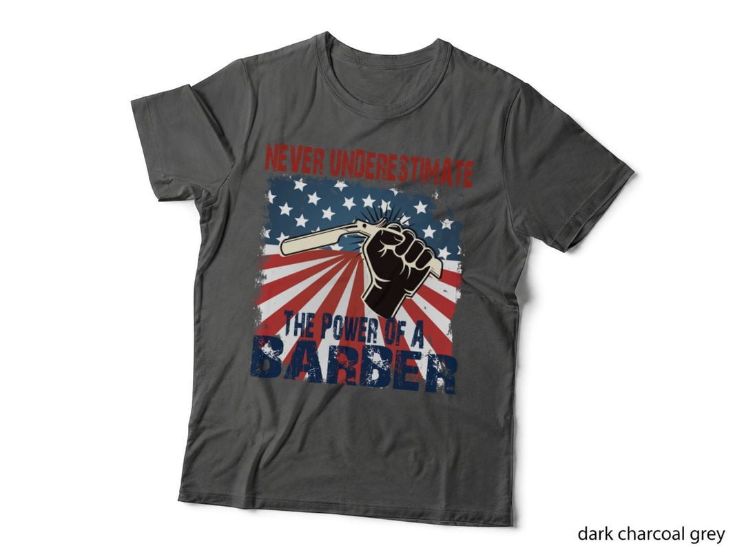 Never Underestimate the Power of a Barber T-Shirt
