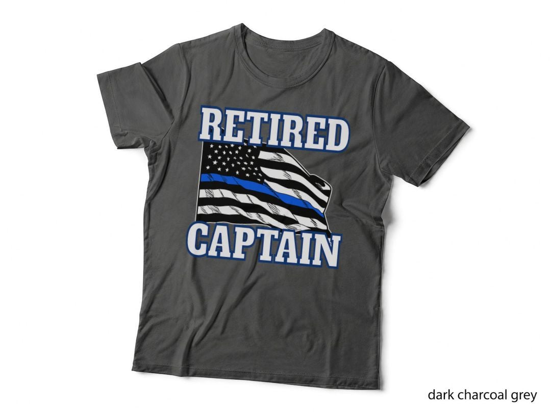 Retired Captain Police Officer Retirement T-Shirt