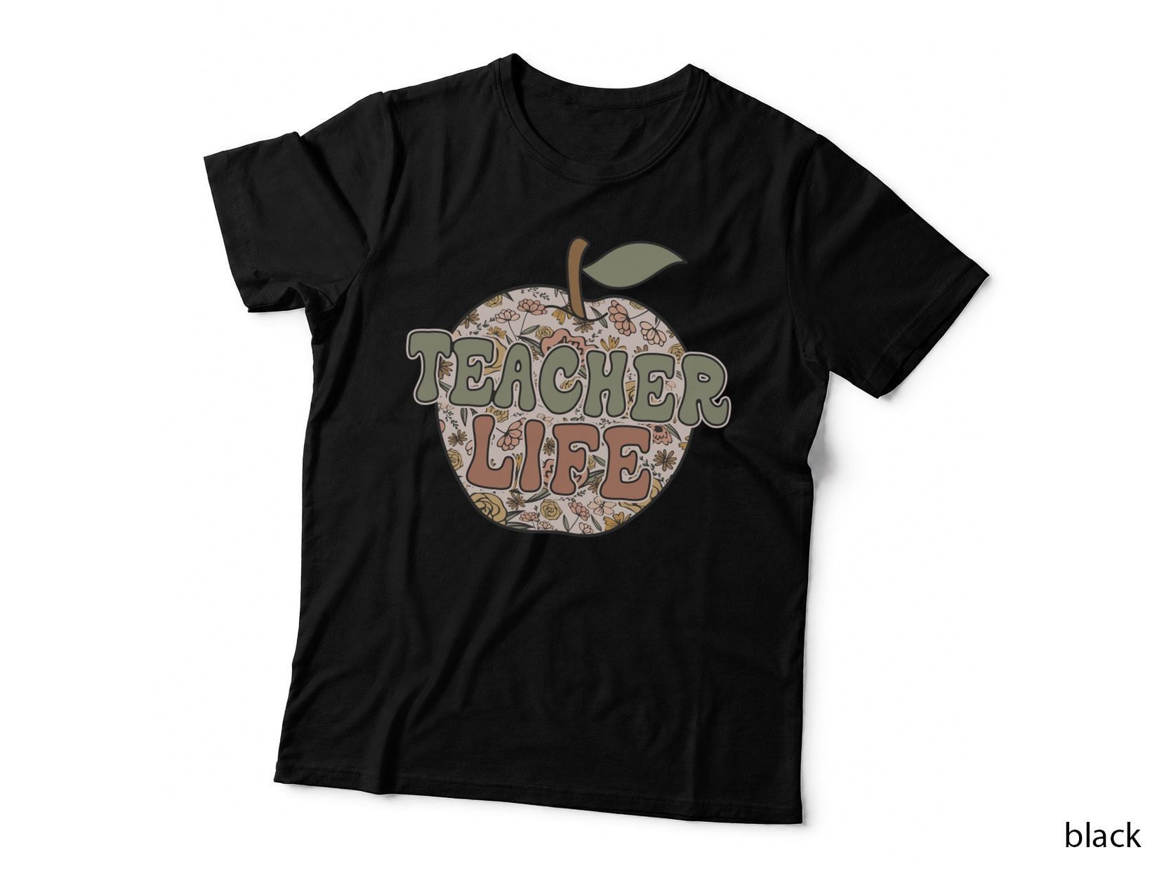 Teacher Life Floral T-Shirt, Teacher Appreciation, Floral Botanical T-Shirt