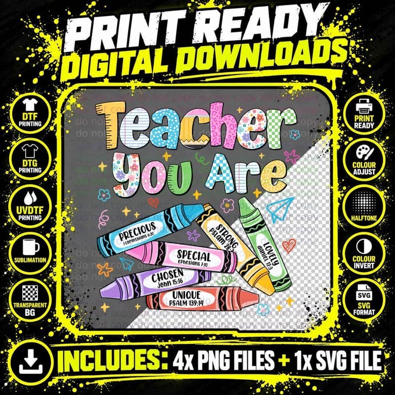 Teacher You Are Back to School T-Shirt Png SVG Digital Bundle