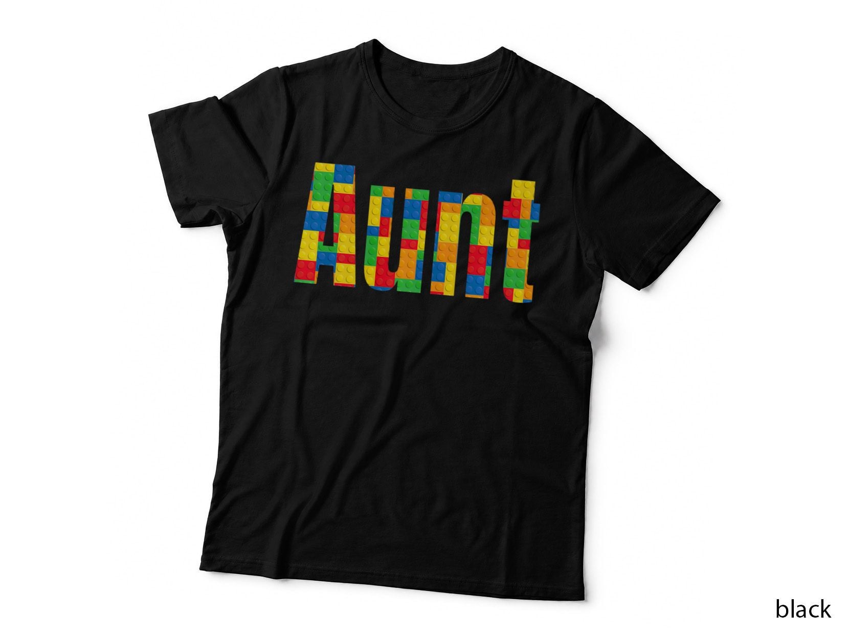 Aunt Parent Brick Master Builder Building Blocks Set Family T-Shirt