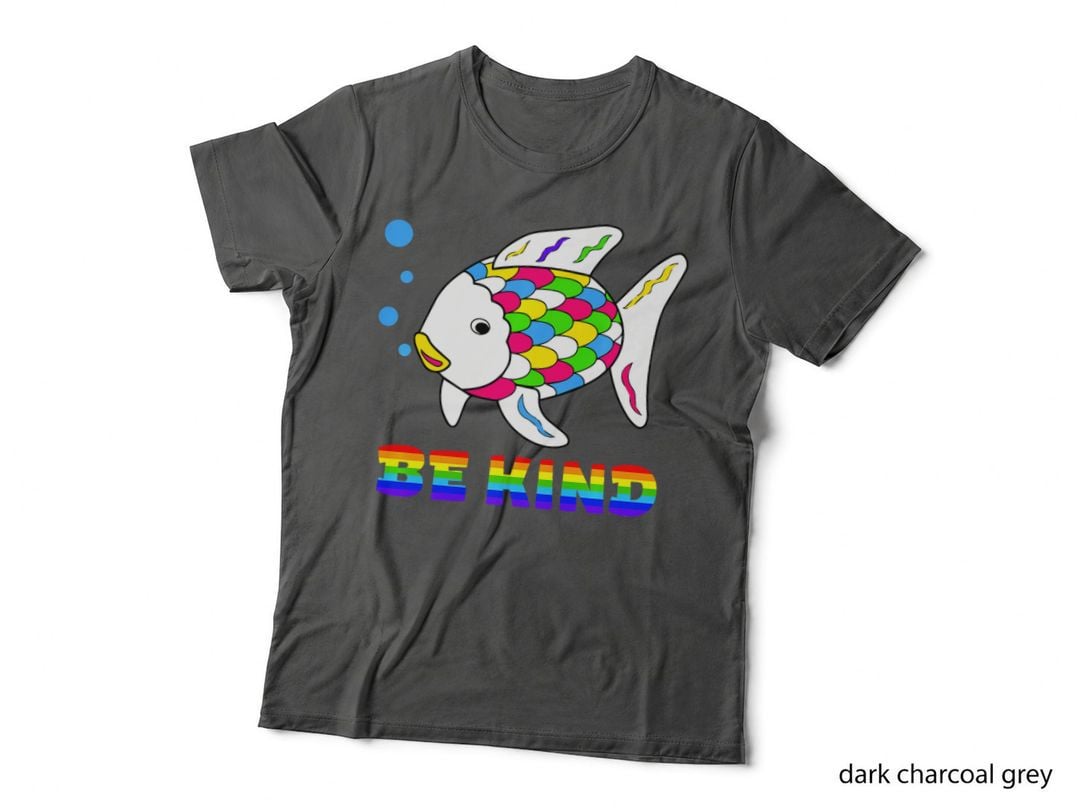 Be Kind Rainbow Fish Teacher Life Teaching Back to School T-Shirt