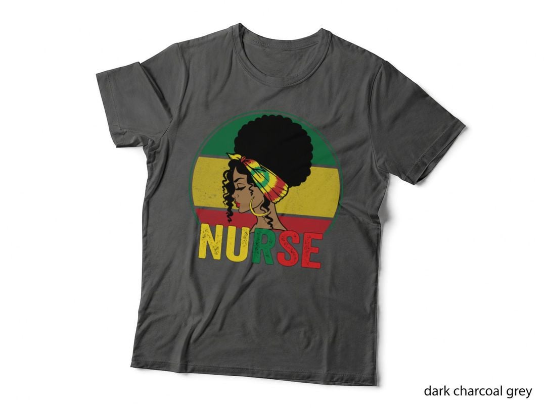 Black Woman Nurse Afro Melanin Vintage Black History Month Pullover Hoodie