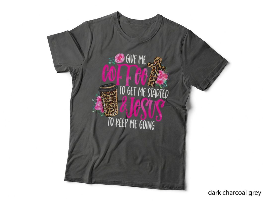 Coffee and Jesus, Misses Unisex Plus Size Teacher T-Shirt