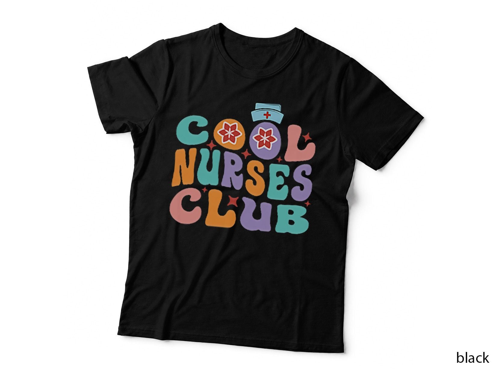 Cool Nurse Club Healthcare Worker Nurse Life Back Print T-Shirt