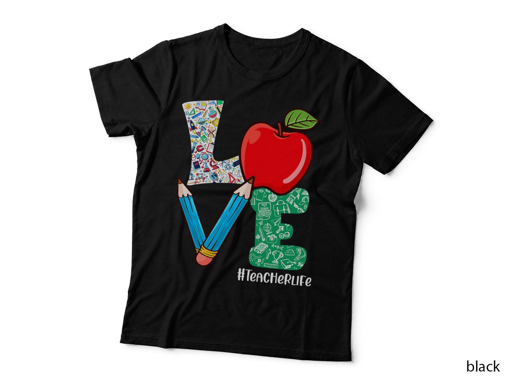 Cute Love Teacher Life Back to School Love Teaching T-Shirt