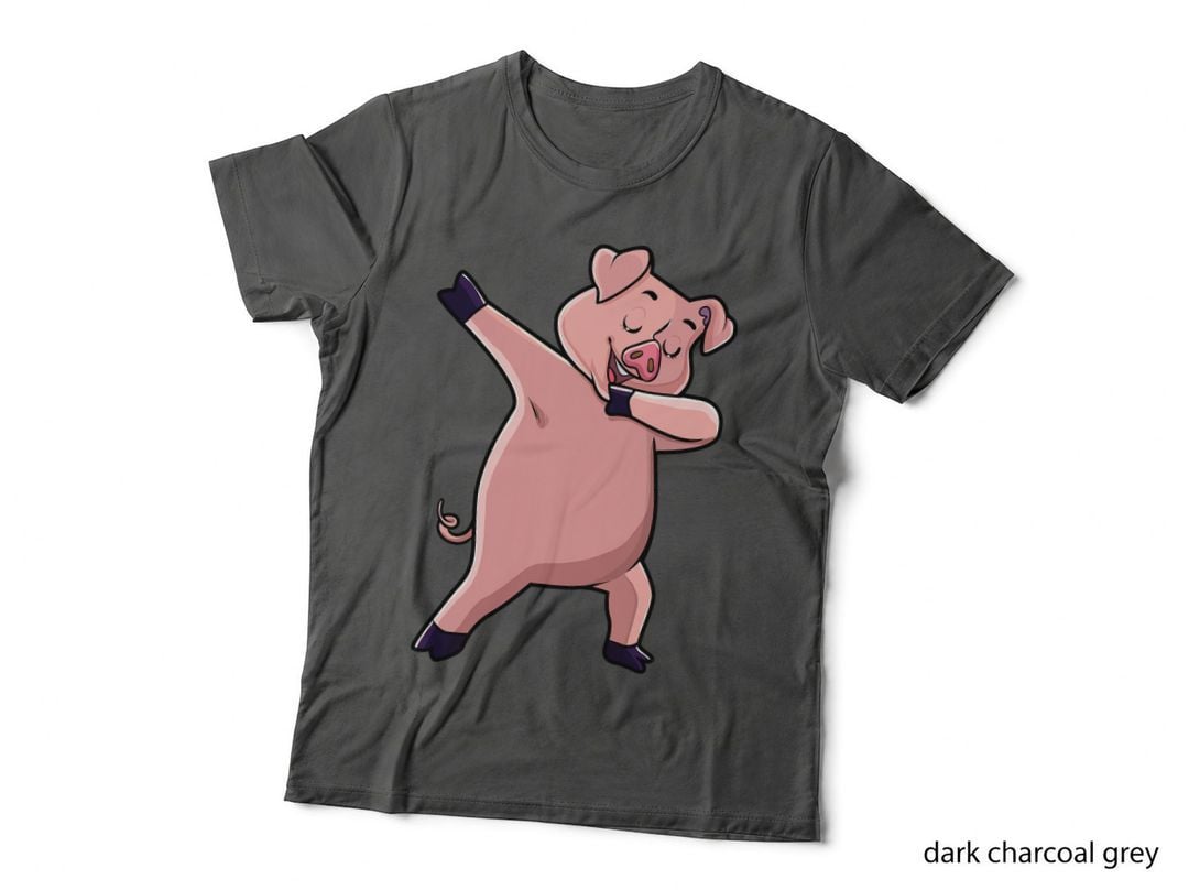 Dabbing Pig Farm Animal Lover Farmer Men Women Kids T-Shirt