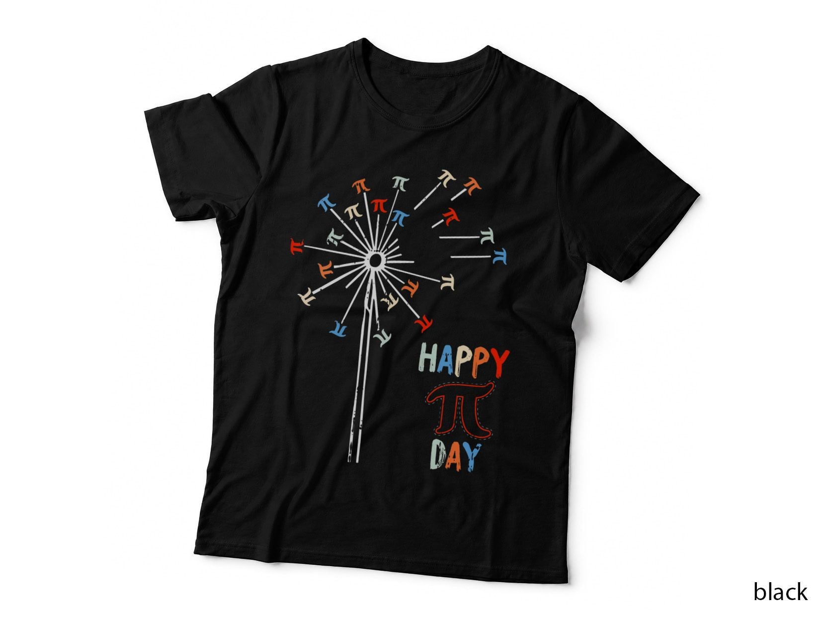 Dandelion Happy Pi-Day Math Symbols Teacher Student Gifts T-Shirt