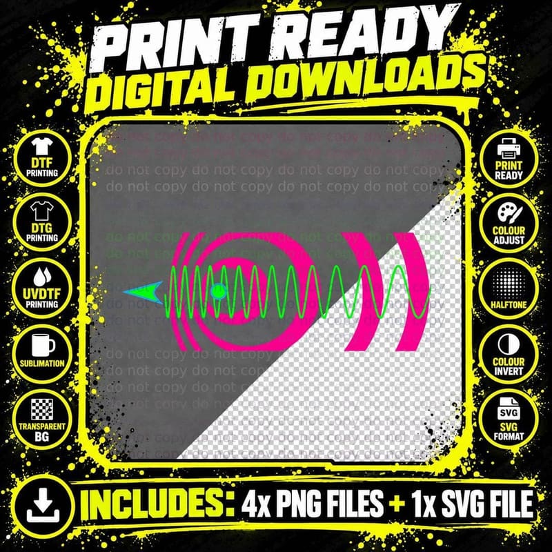 Doppler Effect Physics Science Equation Physicist Png SVG Digital Bundle