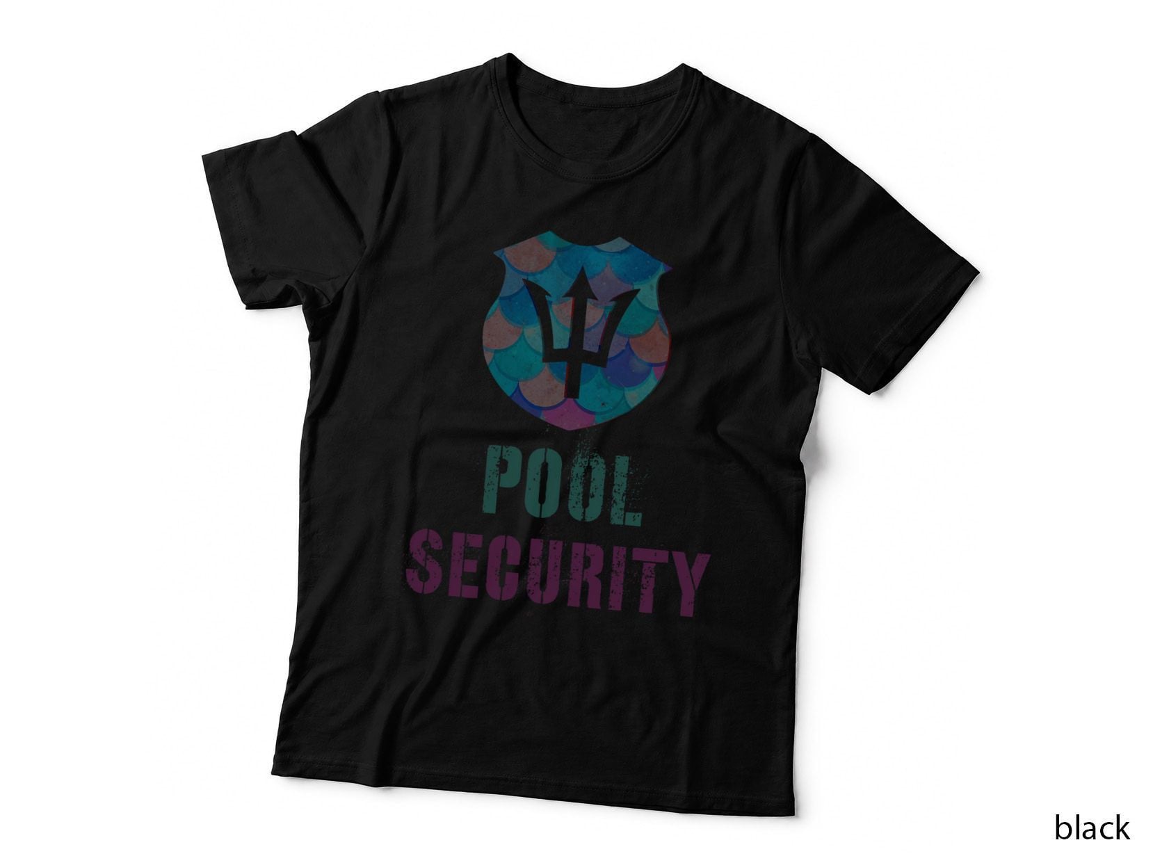 Funny POOL Security Vacay Police off Duty Lifeguards Merdad T-Shirt