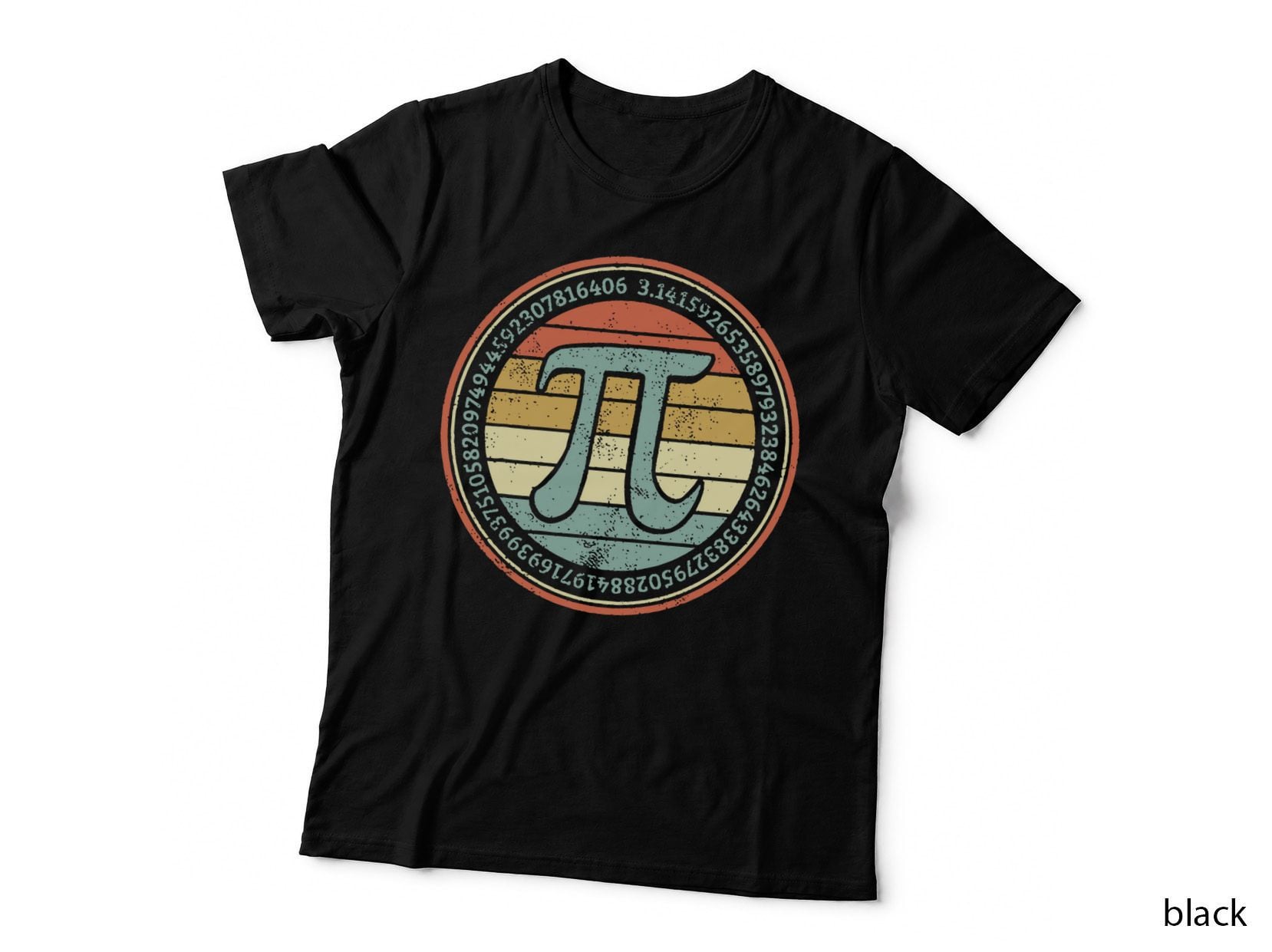 Funny Pi Day Spiral Pi Math Pi Day 3.14 Teacher Mens T-Shirt