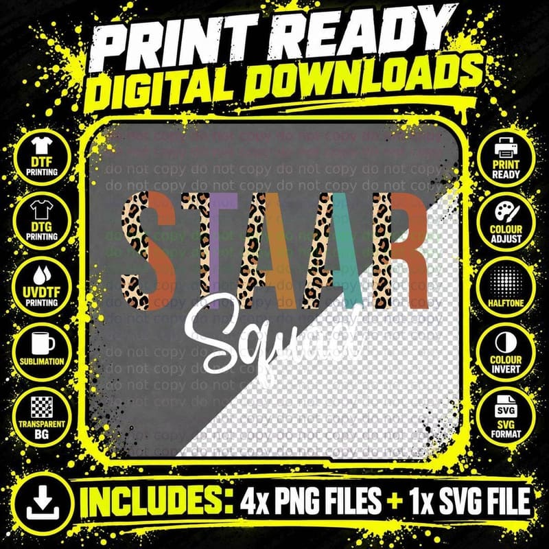 Funny Test STAAR Day Squad Mode on Teacher Testing Ideas Png SVG Digital Bundle