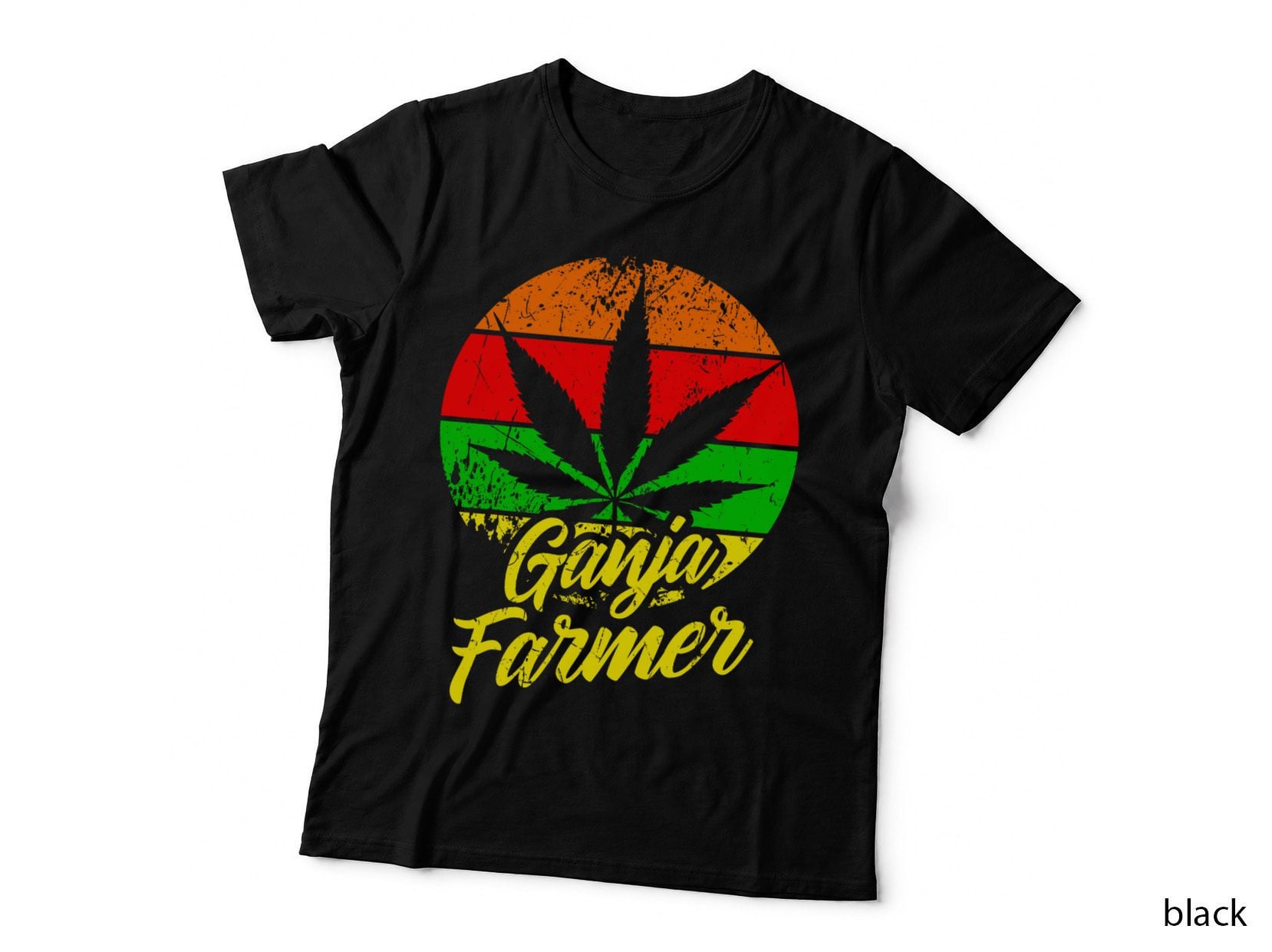 GANJA Farmer Marijuana Funny Cannabis Weed Stoner T-Shirt